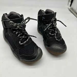 Plae Kaiden Waterproof High Top Sneakers Black Gum Sole Kids Size 9 US